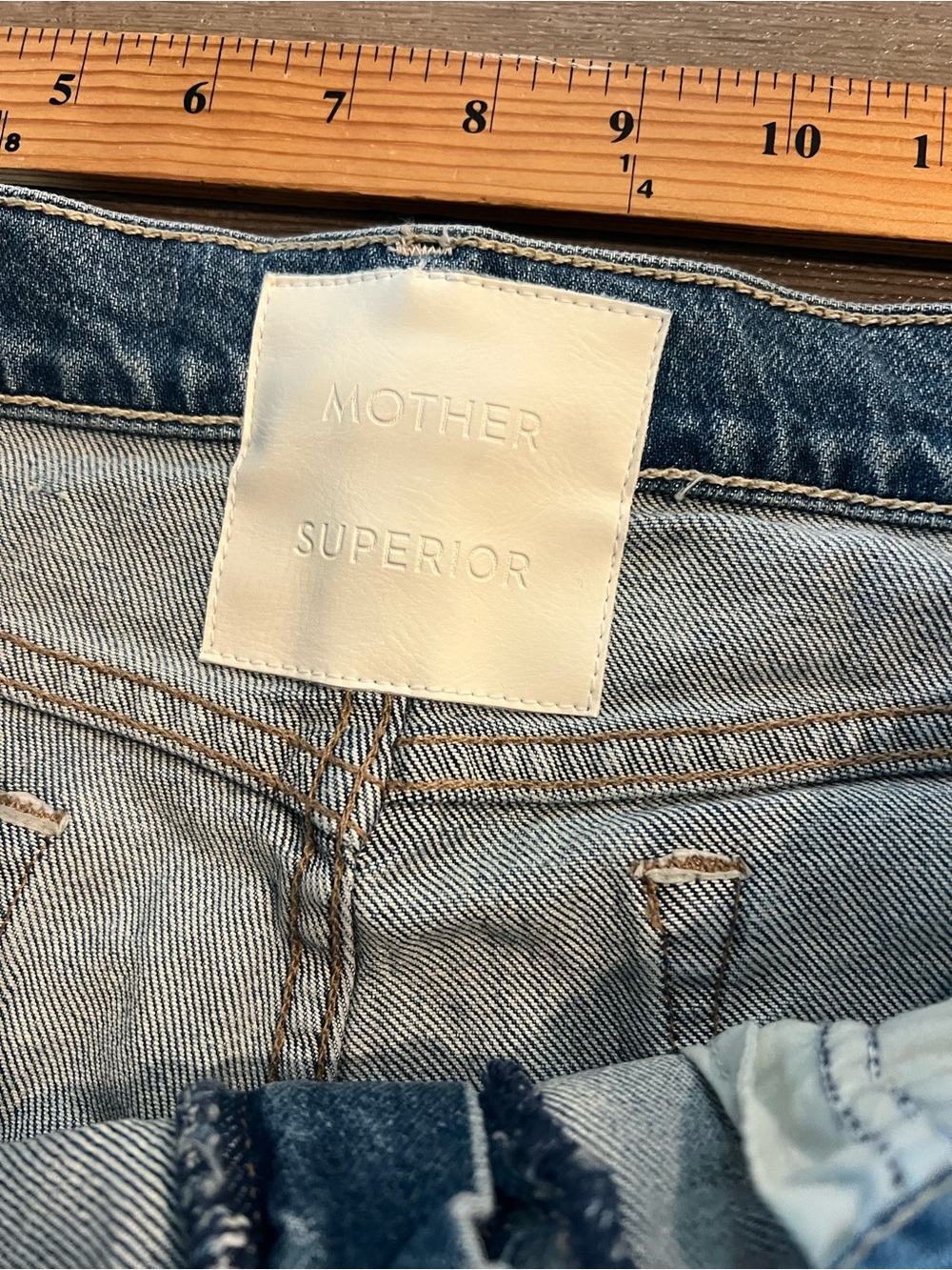NWT MOTHER Lil Kick It High Rise Cropped Flare Jeans in Birds Gone Sz 31 - Picture 3 of 14